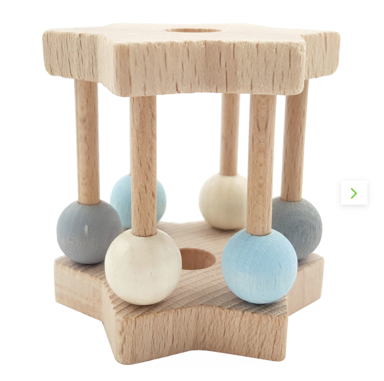 Babyrassel hellblau natur