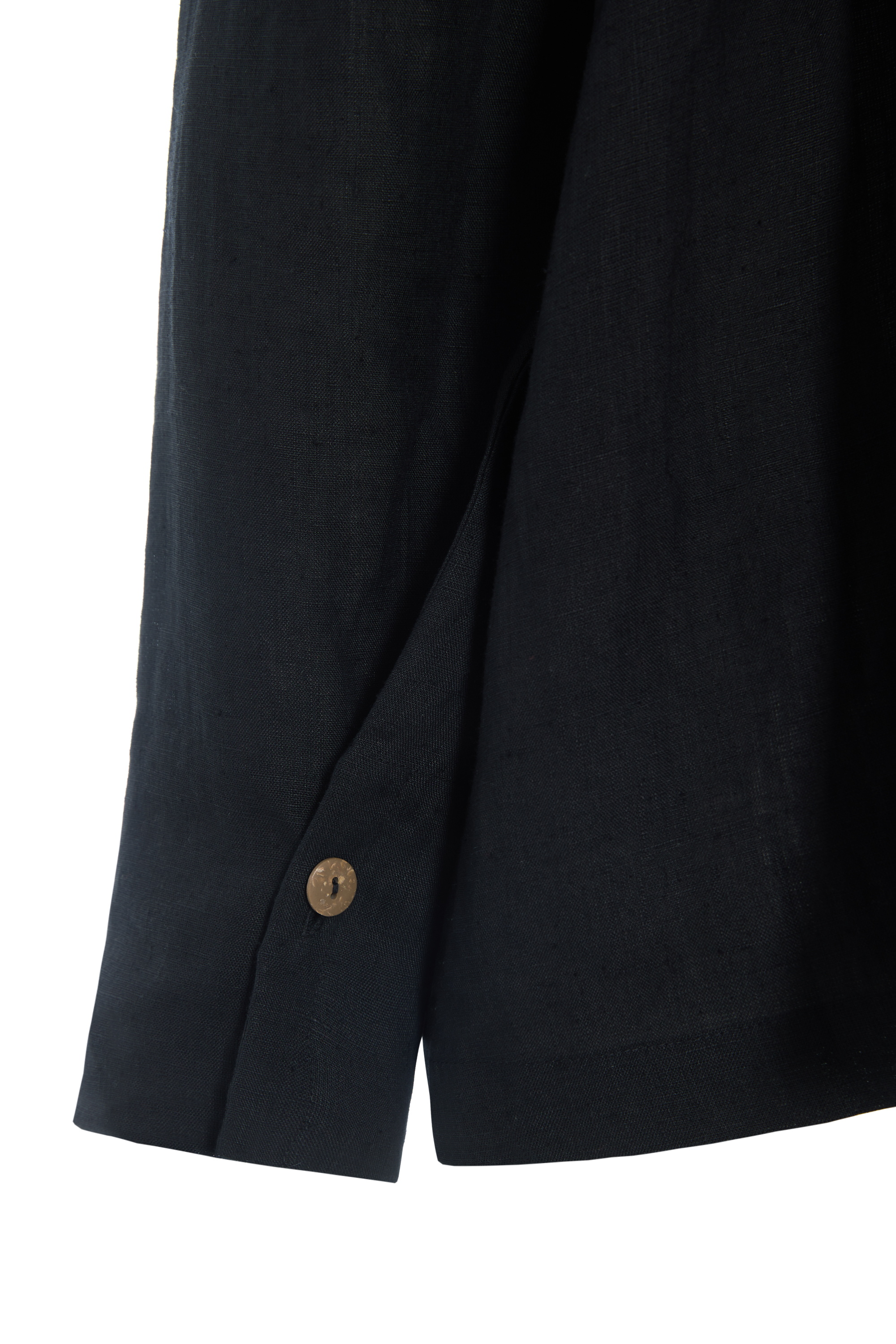 HSCP Hemdbluse 100 % Hanf  schwarz XS - XL