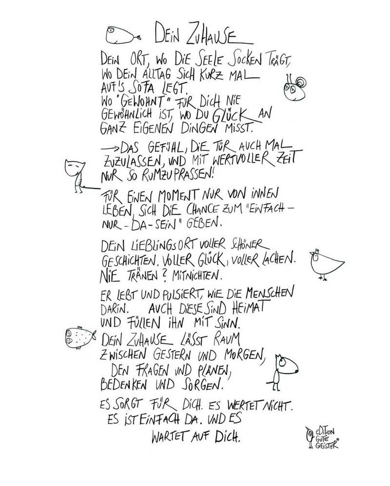 Geschirrtuch "Dein Zuhause" - eDITION GUTE GEISTER 