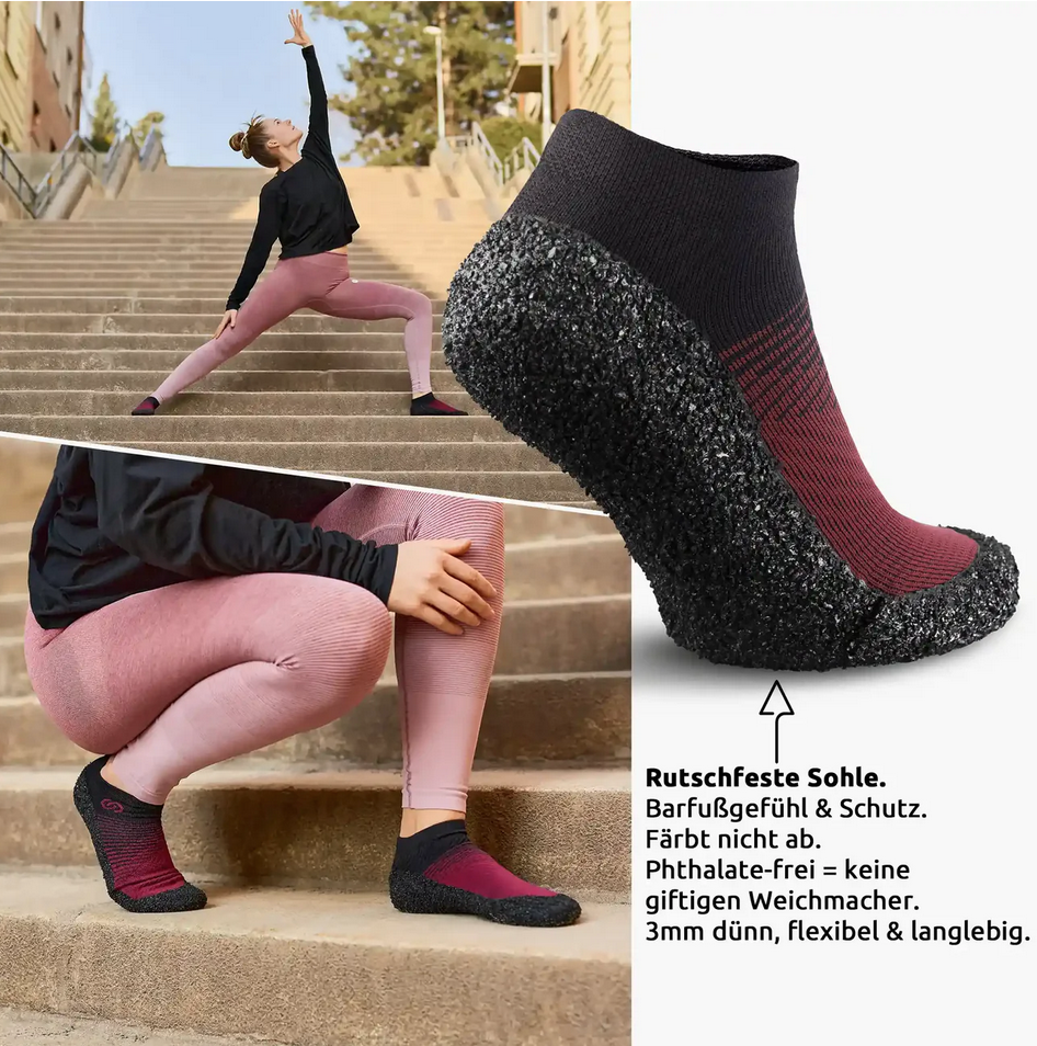 SKINNERS Sockenschuhe Comfort carmine