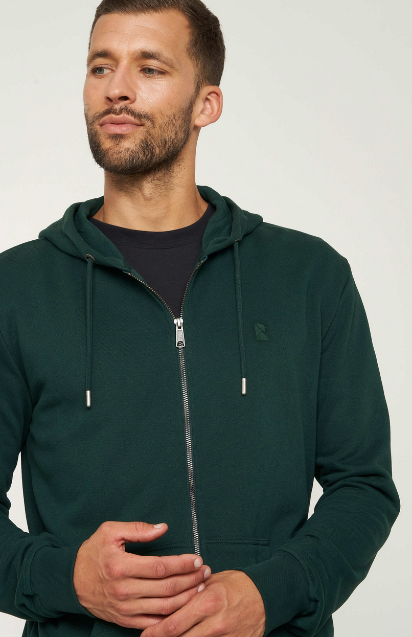 Birch Kapuzenzipper grün S - XL