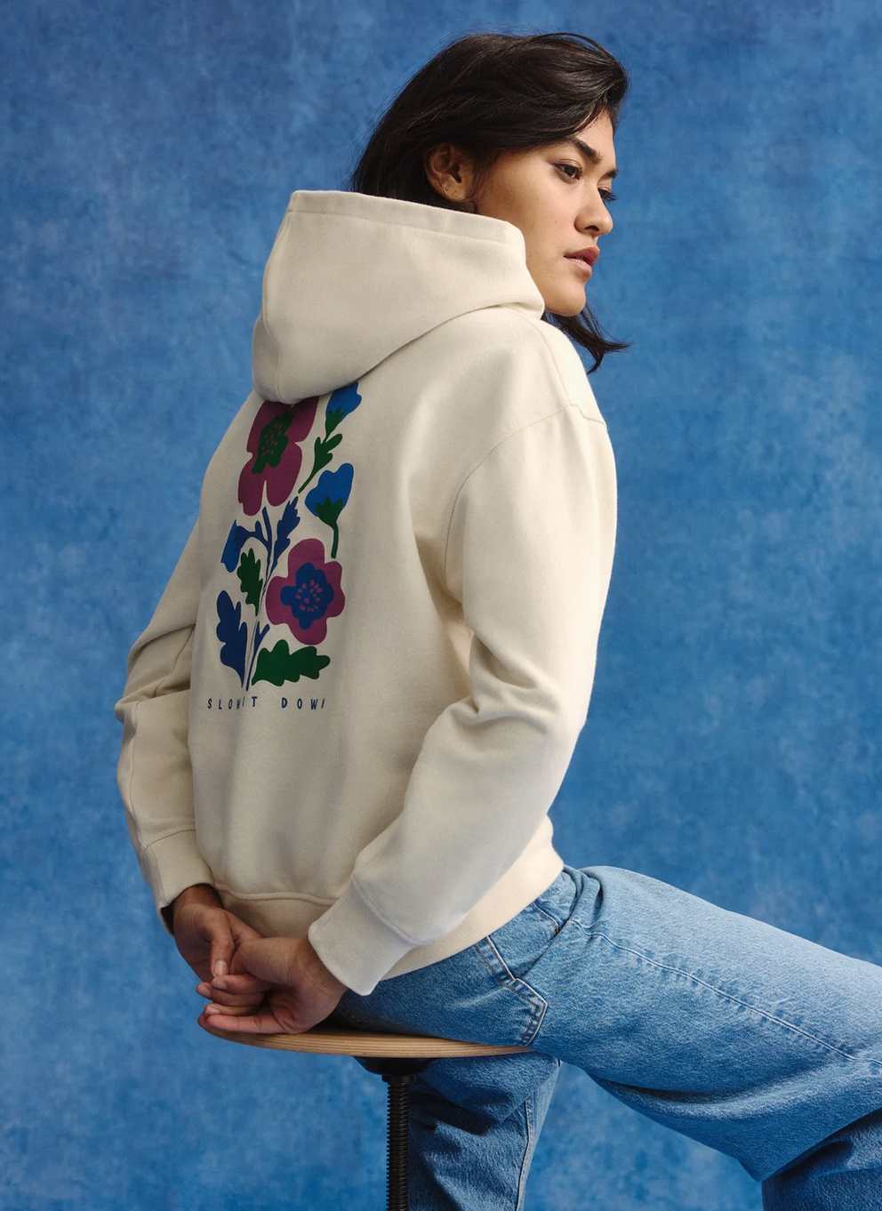 Hoodie PERSEA SLOW, Biobaumwolle