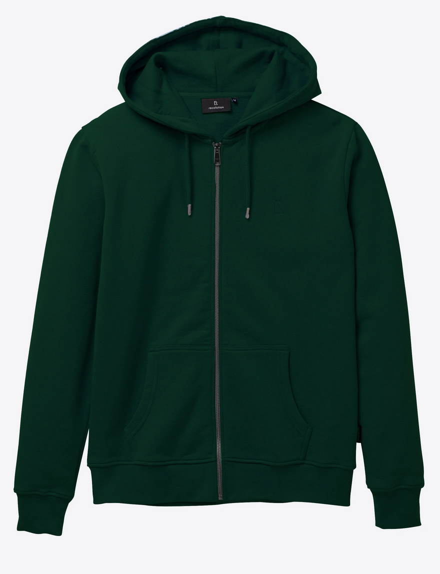 Birch Kapuzenzipper grün S - XL