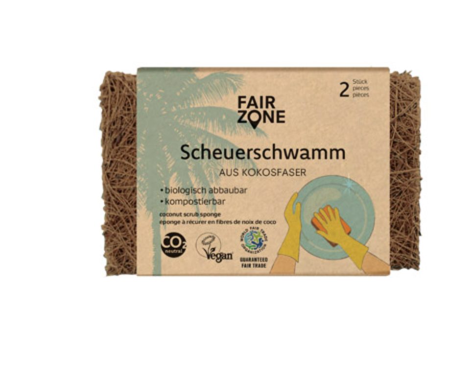 FAIR ZONE Scheuerschwamm 2 er Set