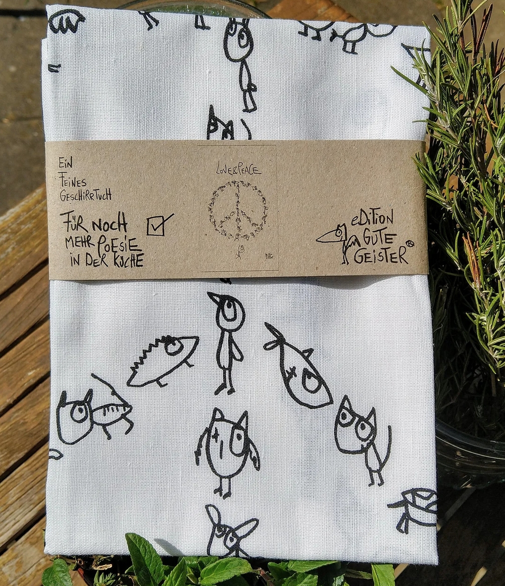 Geschirrtuch "Love & Peace" - eDITION GUTE GEISTER  